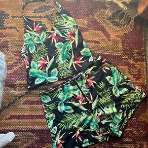 Catalina Tropical Print Matching Swim Outfit